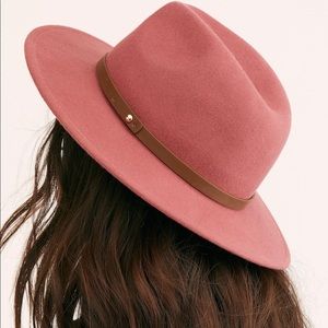 Free People Wythe Fedora - Rose/Pink